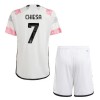 Maillot de Supporter Juventus Chiesa 7 Extérieur 2023-24 Pour Enfant